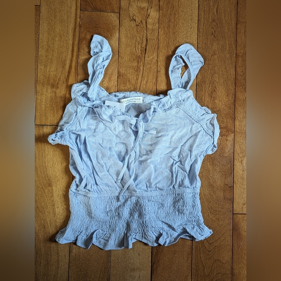Powder Blue Frill Tank - Paper Crane - Picture 1 of 5